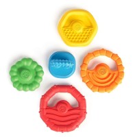 Jucarie multisenzoriala si de dentitie Stacking Teether Baby Einstein