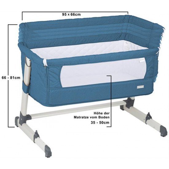 Patut co-sleeper 2 in 1 Together Turquoise Blue BabyGo