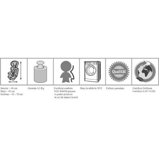 Scaun Auto Freemove Blue BabyGo - grupa 9-36 kg