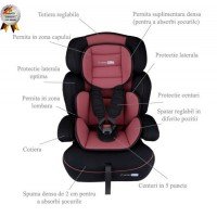 Scaun auto Freemove Brown BabyGo grupa 9 -36 kg