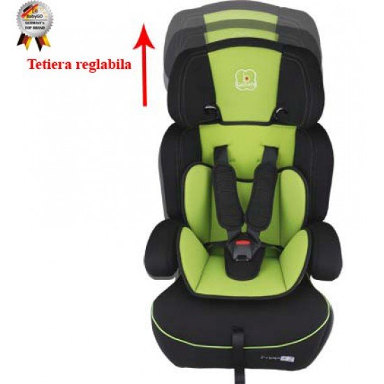Scaun Auto Freemove Green Babygo - grupa 9-36 kg