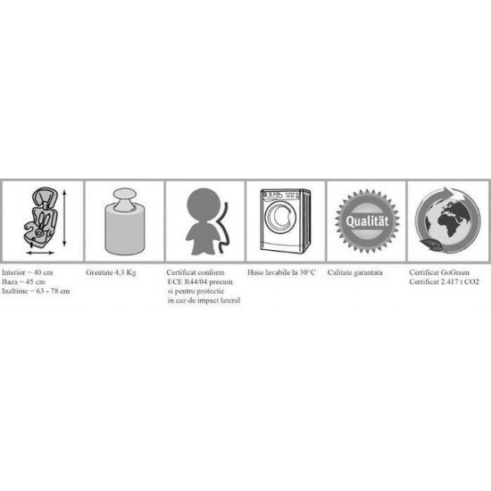 Scaun Auto Freemove Green Babygo - grupa 9-36 kg