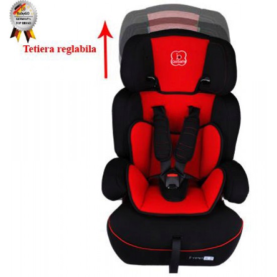 Scaun Auto Freemove Red BabyGo - grupa 9-36 kg