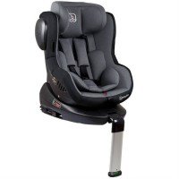 Scaun auto cu Isofix Rotativ 360 Iso BabyGo 0-18 kg – Gri