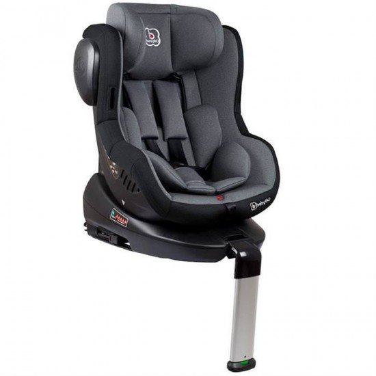 Scaun auto cu Isofix Rotativ 360 Iso BabyGo 0-18 kg – Gri