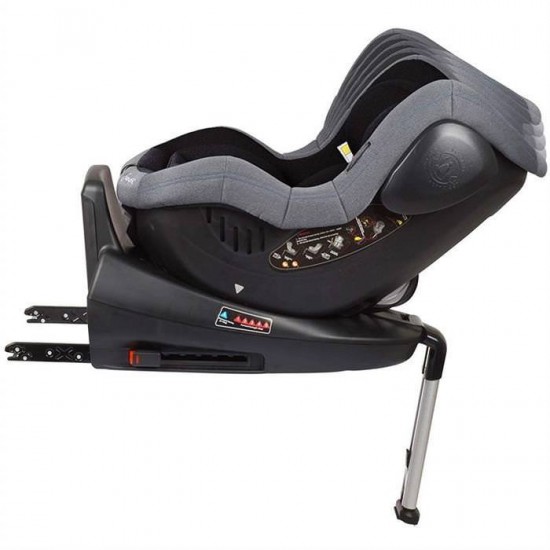 Scaun auto cu Isofix Rotativ 360 Iso BabyGo - Negru