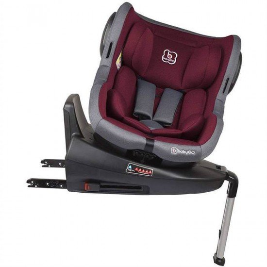 Scaun auto Iso rotativ 360 cu Isofix  0-18 kg Rosu BabyGo