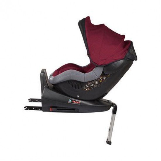 Scaun auto Iso rotativ 360 cu Isofix  0-18 kg Rosu BabyGo