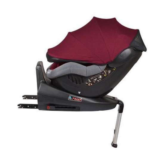 Scaun auto Iso rotativ 360 cu Isofix  0-18 kg Rosu BabyGo