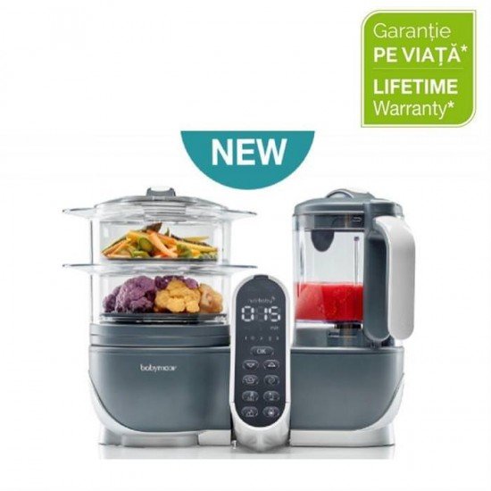 Robot multifunctional 5 in 1 Nutribaby Babymoov Industrial Grey 