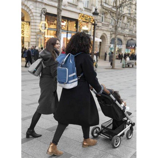 Babymoov - Geanta de scutece tip ghiozdan Sancy Blue