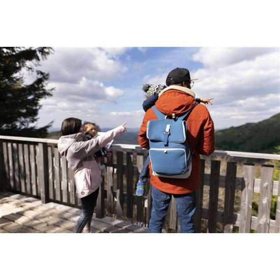 Babymoov - Geanta de scutece tip ghiozdan Sancy Blue