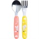 Set lingura si furculita de Inox Pink Badabulle