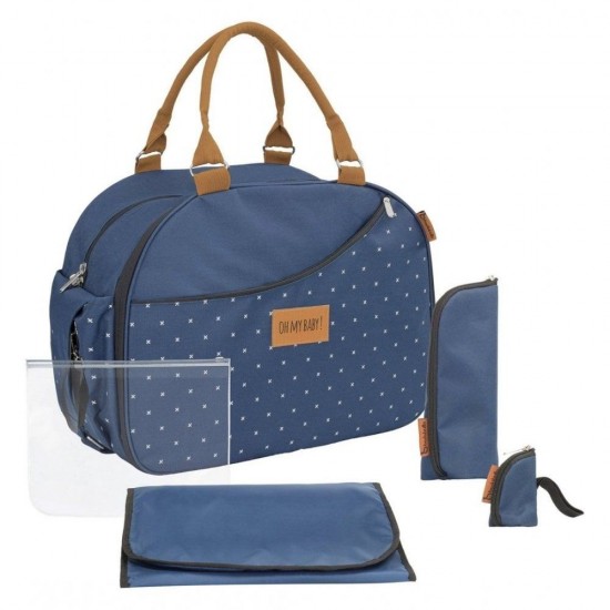 Geanta scutece Weekend Blue Badabulle