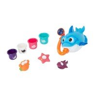 Set jucarii multicolore pentru baie Badabulle