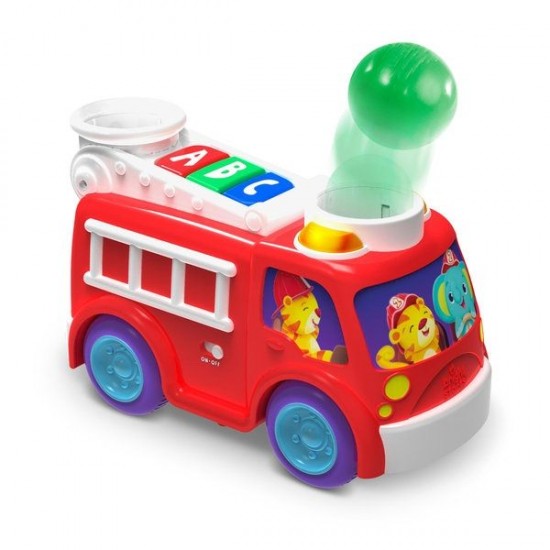 Jucarie muzicala cu lumini Roll and Pop Fire Truck Bright Starts