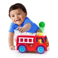 Jucarie muzicala cu lumini Roll and Pop Fire Truck Bright Starts
