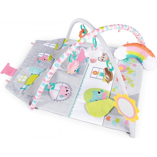 Salteluta de activitati si casuta de papusi Floors of Fun Bright Starts