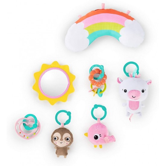 Salteluta de activitati si casuta de papusi Floors of Fun Bright Starts