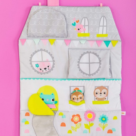 Salteluta de activitati si casuta de papusi Floors of Fun Bright Starts