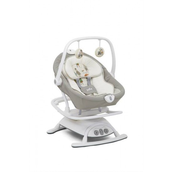 Leagan si balansoar rotativ Sansa 2 in 1 cu adaptori la priza In The Rain