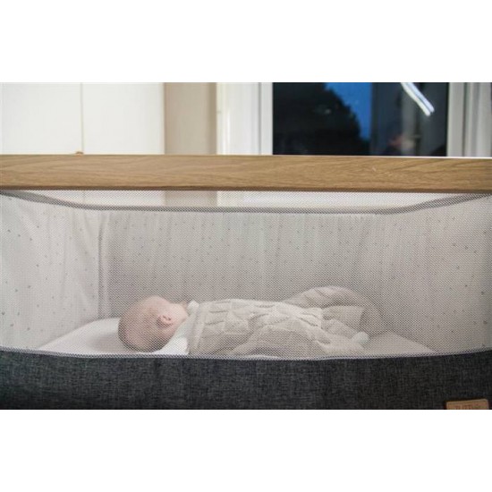 Patut 2 in 1 co-sleeper CoZee Oak Tutti Bambini