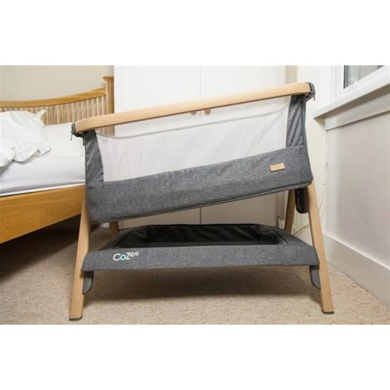 Patut 2 in 1 co-sleeper CoZee Oak Tutti Bambini