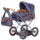 Carucior 2 in 1 pentru papusi Ruby Dark Blue