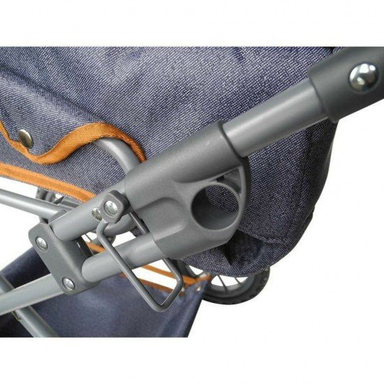 Carucior 2 in 1 pentru papusi Ruby Dark Blue