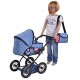 Carucior 2 in 1 pentru papusi Ruby Jeans Blue
