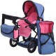 Carucior 2 in 1 pentru papusi Ruby Jeans Blue