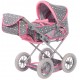 Carucior 2 in 1 pentru papusi Ruby Star Grey