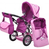 Carucior 2 in 1 pentru papusi Ruby Unicorn