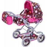 Carucior 2 in 1 pentru papusi Salsa Brown Splash