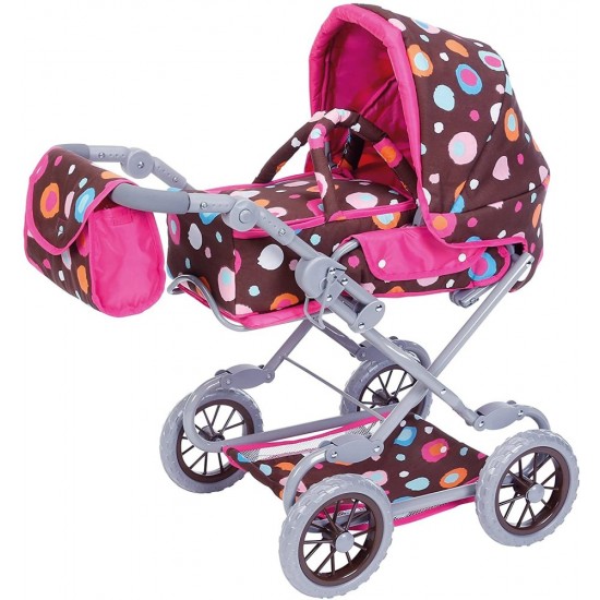 Carucior 2 in 1 pentru papusi Salsa Brown Splash