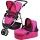 Carucior pentru papusi 3 in 1 Cico Pink Owl