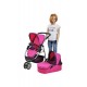 Carucior pentru papusi 3 in 1 Cico Pink Owl