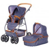 Carucior pentru papusi 3 in 1 Coco Dark Blue