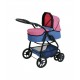 Carucior pentru papusi 3 in 1 Coco Jeans Blue