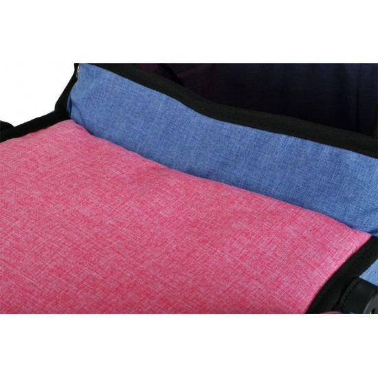 Carucior pentru papusi 3 in 1 Coco Jeans Blue