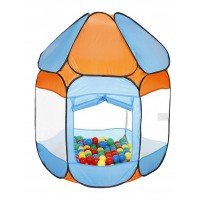 Cort de joaca cu 250 bile Bath of Balls blue
