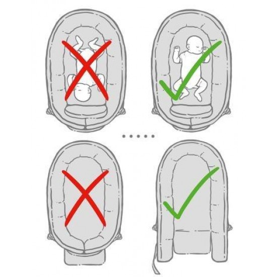 Cuib pentru bebelusi Circles Mint