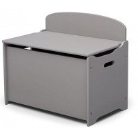 Ladita din lemn pentru depozitare jucarii Love Grey