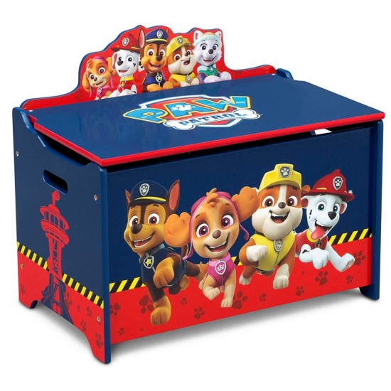 Ladita din lemn pentru depozitare jucarii Paw Patrol