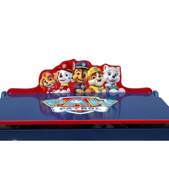 Ladita din lemn pentru depozitare jucarii Paw Patrol