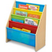 Organizator carti cu cadru din lemn Natur Multicolor