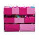 Organizator jucarii cu cadru din lemn Deluxe White Pink