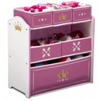 Organizator jucarii cu cadru din lemn Princess Crown