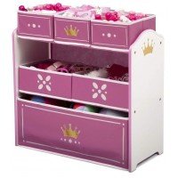 Organizator jucarii cu cadru din lemn Princess Crown