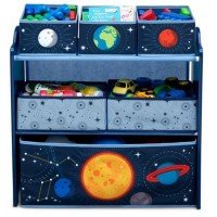 Organizator jucarii cu cadru din lemn Space Adventures